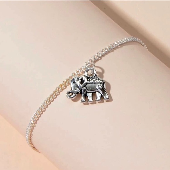 ❗️LAST ONE❗️Silver anklet with elephant charm - Picture 2 of 5
